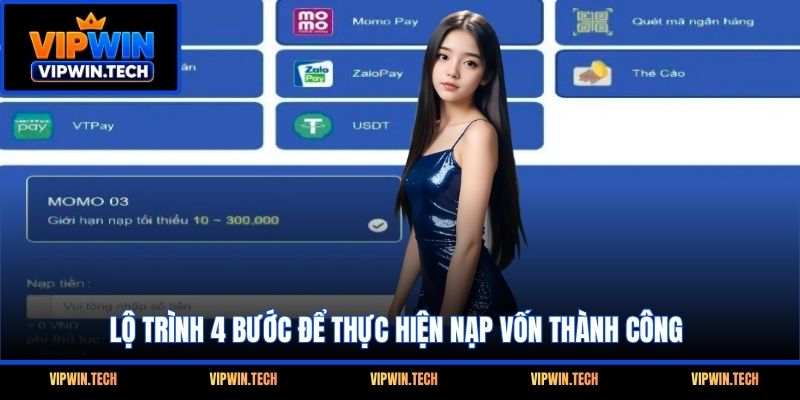Lộ trình 4 bước để thực hiện nạp vốn thành công
