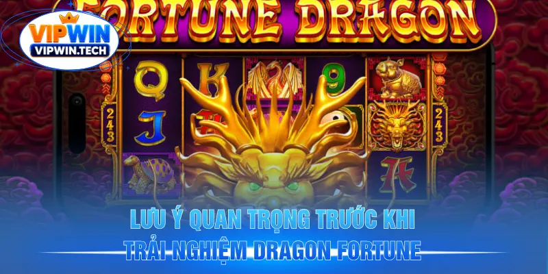 Lưu ý quan trọng trước khi trải nghiệm Dragon Fortune