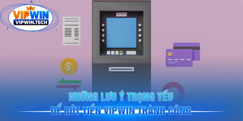 Những lưu ý trọng yếu để rút tiền VIPWIN thành công